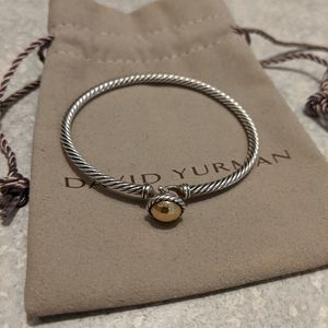 David Yurman 3mm Chatelaine gold some bracelet